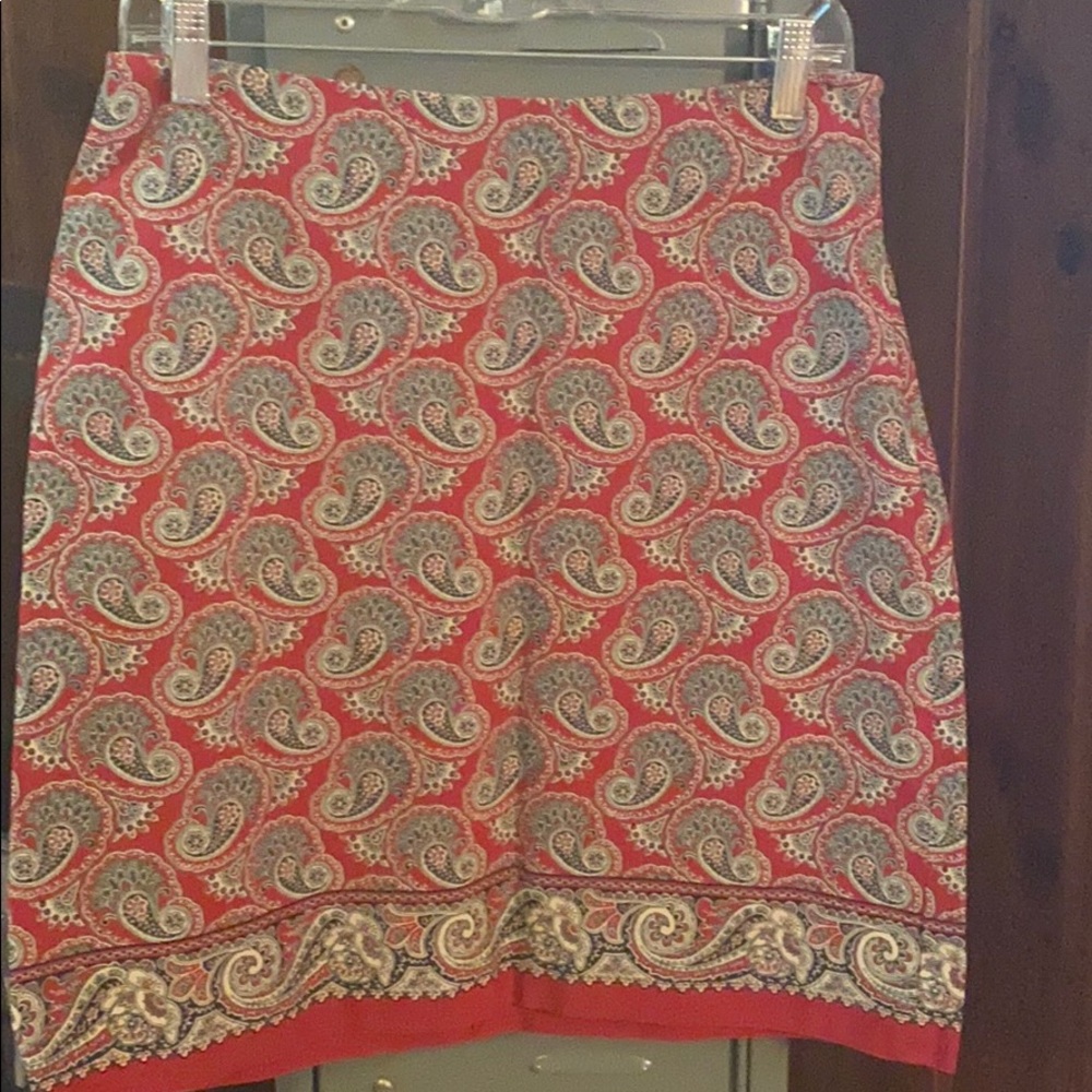 Knee length skirt